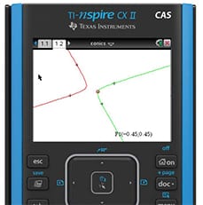 Math program on a TI-Nspire CX II